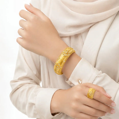 Celeste Royal Star Cuff & Ring Set